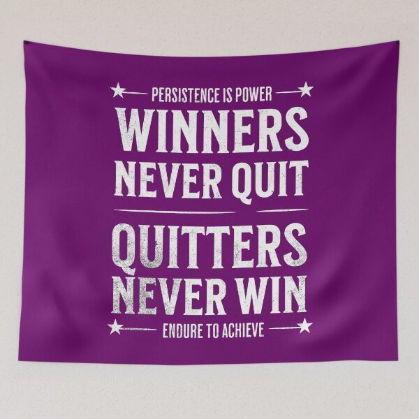 Item preview, Persistence & Endurance - Inspirational Quote designed and sold by Sir Meow Meow.