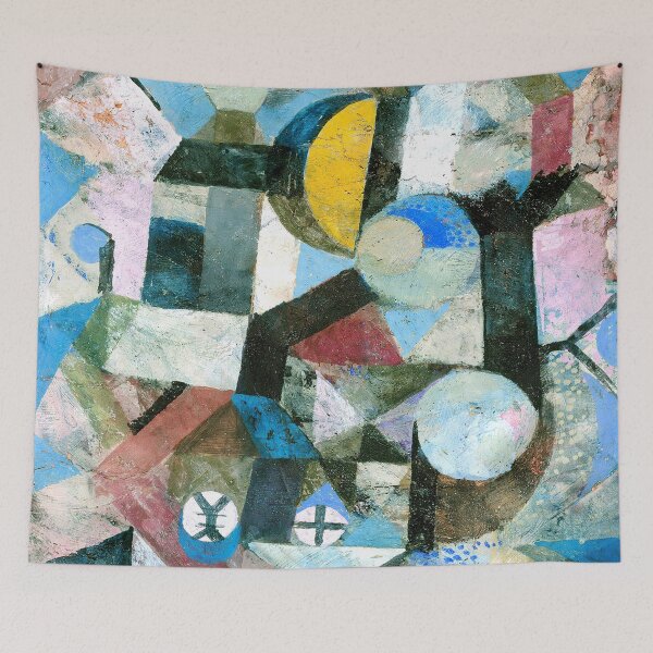 Item preview, HD. Composition with the Yellow Half-Moon and the Y, by Paul Klee designed and sold by MINDTHECHERRY.
