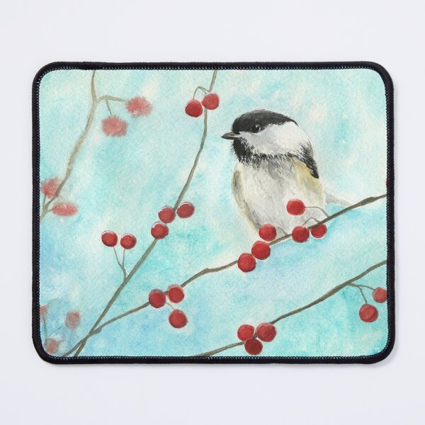 Item preview, Chickadee and Berries designed and sold by Taphath Foose Artist.