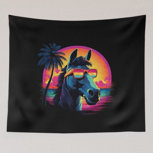 Item preview, Retro Wave Cleveland Horse designed and sold by RedDesignSyc.