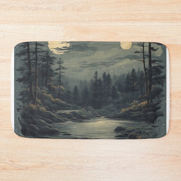 Item preview, Lunar Serenity: Victoria Forest Water - High-Quality Minimalistic Bookmark by REDARTG09 designed and sold by RedArtG09.