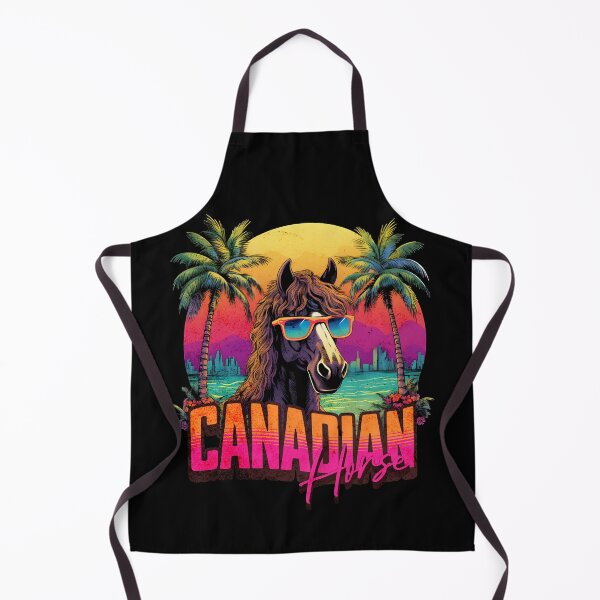 Item preview, Retro Wave Brown Canadian Horse Good Vibes designed and sold by RedDesignSyc.