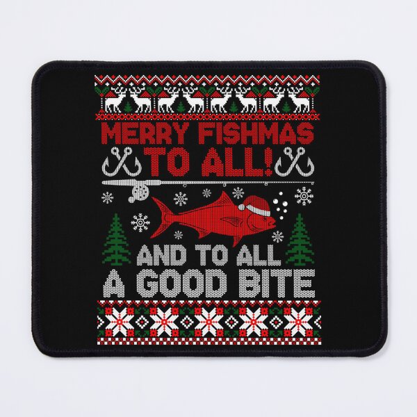 Item preview,  Merry Fishmas To All, And To All A Good Bite Ugly Christmas Sweater designed and sold by Smix Pixels.