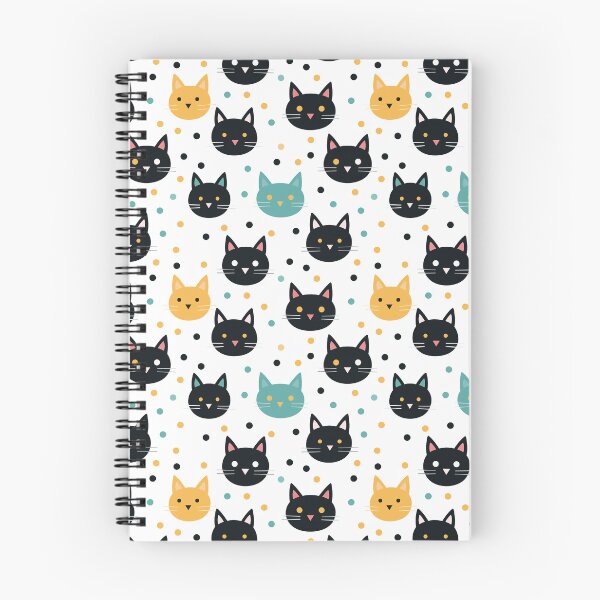 Item preview, Cute cat polka-dot pattern designed and sold by TheMoxieHouse.