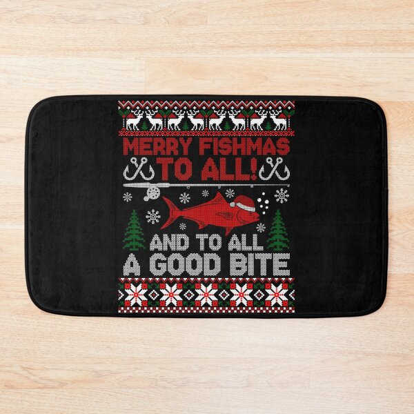 Item preview,  Merry Fishmas To All, And To All A Good Bite Ugly Christmas Sweater designed and sold by Smix Pixels.