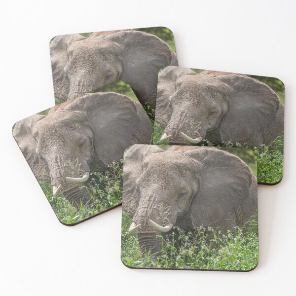 Item preview, Elephant Grazing Tanzania Africa designed and sold by PhotoArt by Joan Carroll.