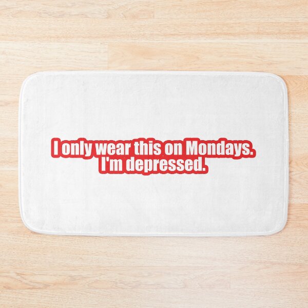Item preview, I hate Monday designed and sold by LuckyCreative.