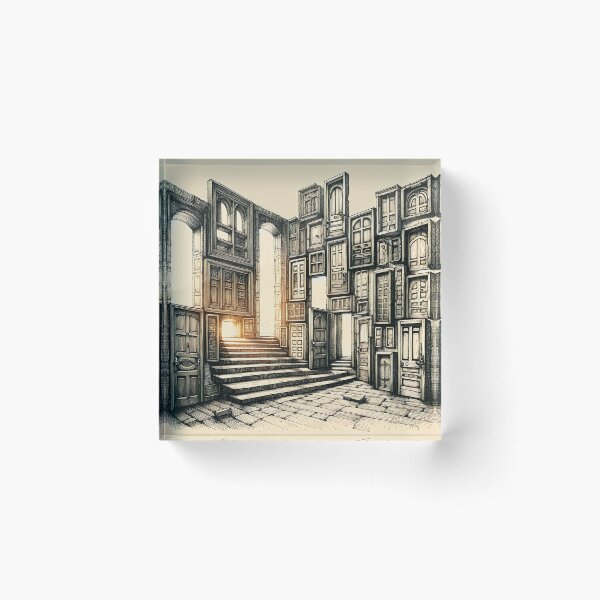 Item preview, Where Doors Meet Dancing Light designed and sold by PictorialWhimsy.