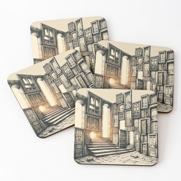 Item preview, Where Doors Meet Dancing Light designed and sold by PictorialWhimsy.