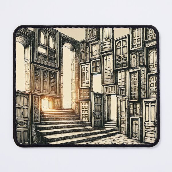 Item preview, Where Doors Meet Dancing Light designed and sold by PictorialWhimsy.