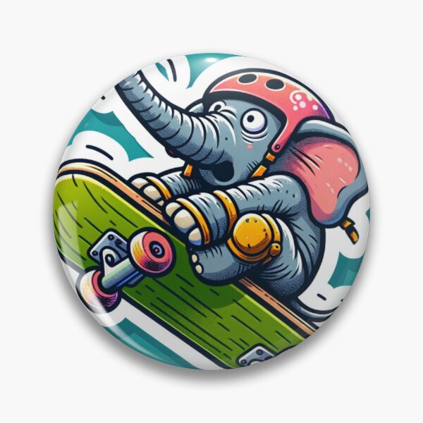 Item preview, Elephant Skateboard Challenge designed and sold by bandjdesigns.