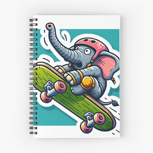 Item preview, Elephant Skateboard Challenge designed and sold by bandjdesigns.