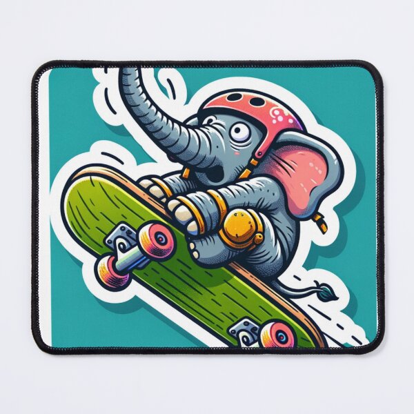 Item preview, Elephant Skateboard Challenge designed and sold by bandjdesigns.