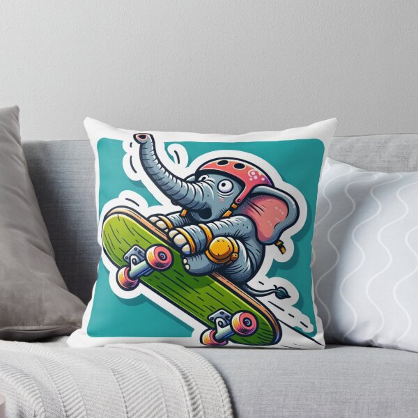 Item preview, Elephant Skateboard Challenge designed and sold by bandjdesigns.
