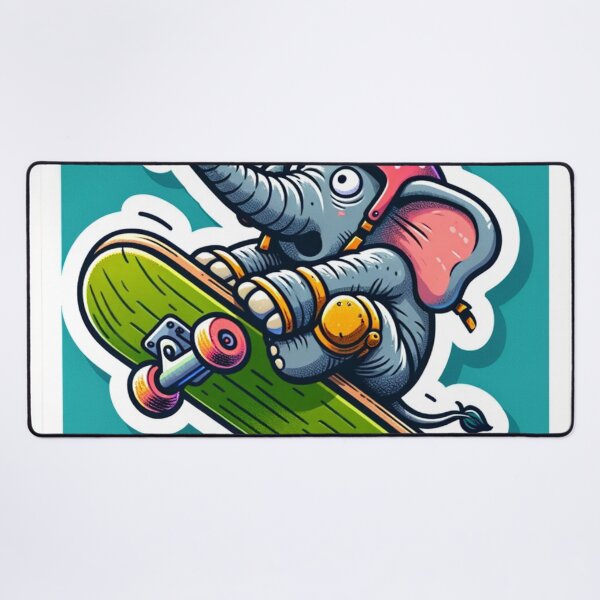 Item preview, Elephant Skateboard Challenge designed and sold by bandjdesigns.