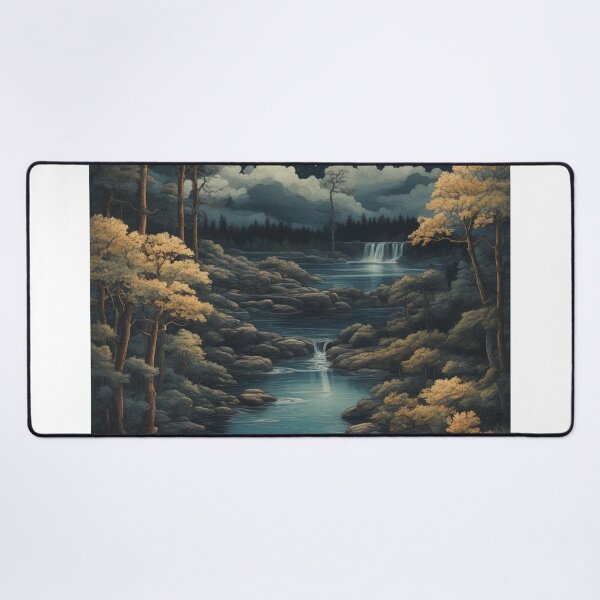 Item preview, Moonlit Reflections: Detailed Forest Waters - Ultra High-Quality Bookmark Artwork designed and sold by RedArtG09.