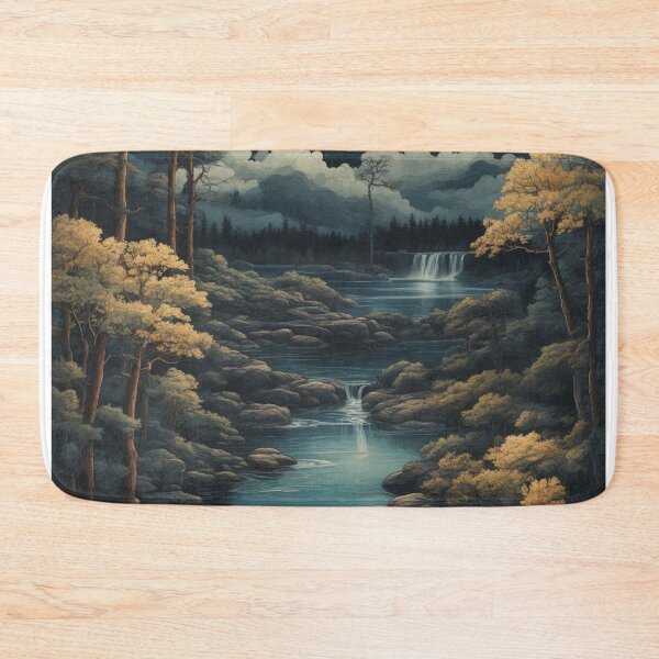 Item preview, Moonlit Reflections: Detailed Forest Waters - Ultra High-Quality Bookmark Artwork designed and sold by RedArtG09.