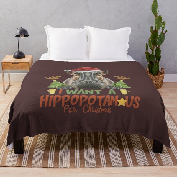 Item preview, I want a hippopotamus for christmas - funny quote designed and sold by Superdealkoeln.