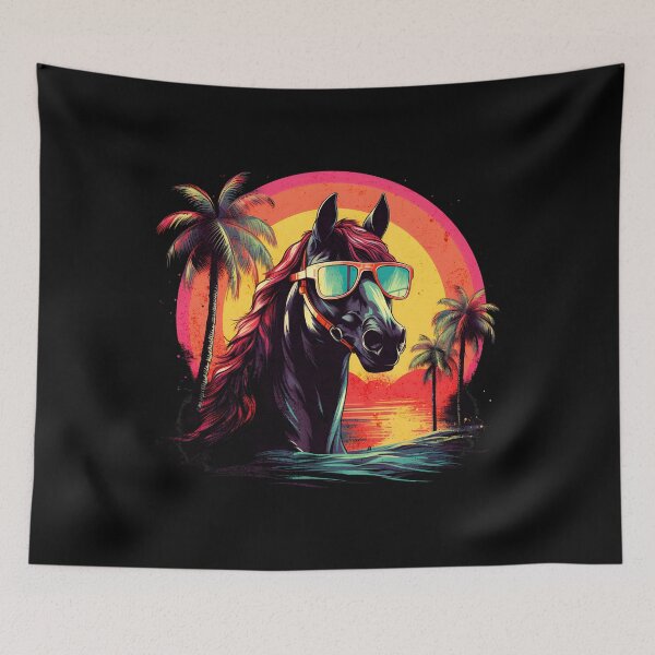 Item preview, Retro Wave Arabian Horse designed and sold by RedDesignSyc.