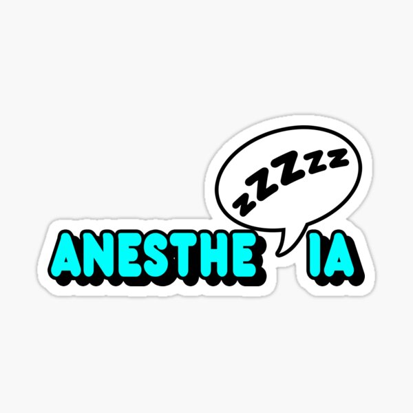 Aperçu de l'œuvre Anesthésie Dormir créée et vendue par Pro&Funny Gifts.
