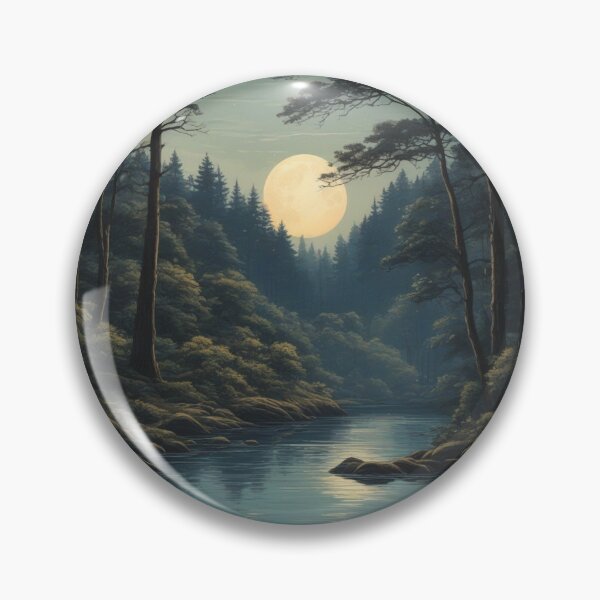 Item preview, Lunar Serenity: Victoria Forest Water - High-Quality Minimalistic Bookmark by RedArtG09 designed and sold by RedArtG09.