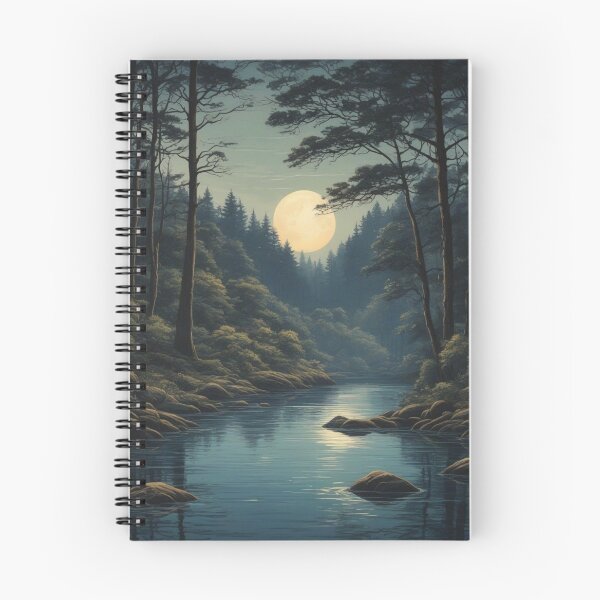 Item preview, Lunar Serenity: Victoria Forest Water - High-Quality Minimalistic Bookmark by RedArtG09 designed and sold by RedArtG09.