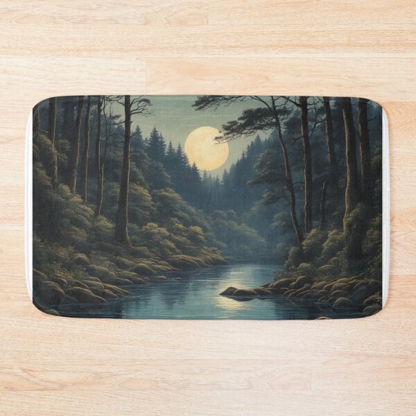 Item preview, Lunar Serenity: Victoria Forest Water - High-Quality Minimalistic Bookmark by RedArtG09 designed and sold by RedArtG09.
