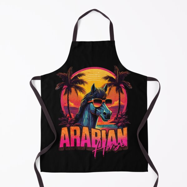 Item preview, Retro Wave Arabian Horse Good Vibes designed and sold by RedDesignSyc.