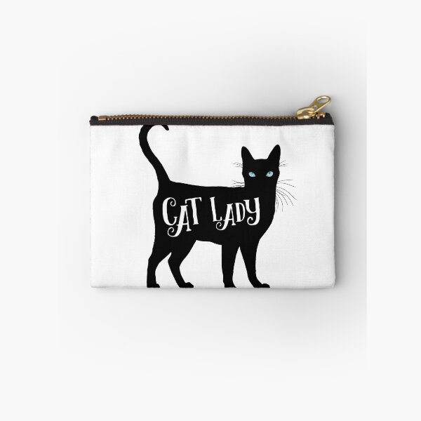 Item preview, Cat Lady in Black Cat Silhouette Blue Eyes designed and sold by Carleah Unique.