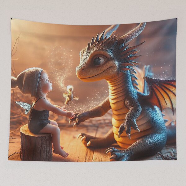 Item preview, Adventures of a Baby Dragon and a Baby Human designed and sold by autrouvetout.