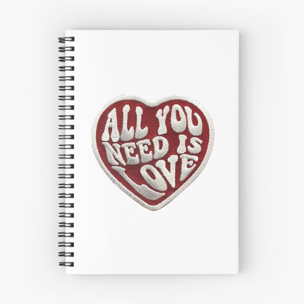Item preview, aesthetic 'all you need is love' patch designed and sold by designsbycloudy.