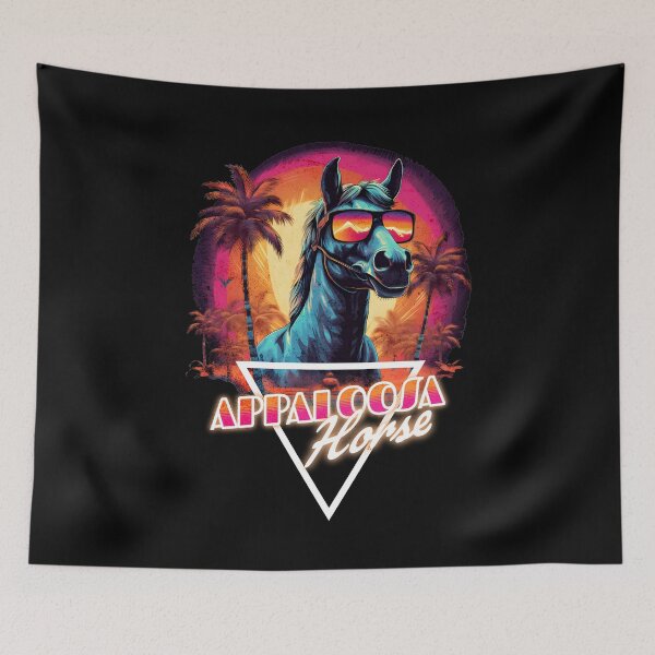 Item preview, Retro Wave Appaloosa Horse Vibes designed and sold by RedDesignSyc.