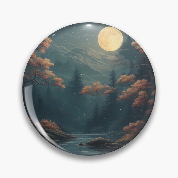 Item preview, Nature's Elegance: Moonlit Waters in Victoria Forest - High-Quality Minimalistic Bookmark designed and sold by RedArtG09.