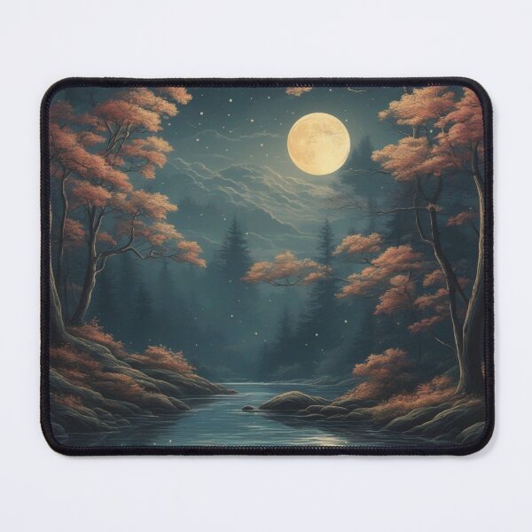 Item preview, Nature's Elegance: Moonlit Waters in Victoria Forest - High-Quality Minimalistic Bookmark designed and sold by RedArtG09.