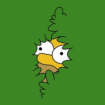 Artwork thumbnail, Homer in the bushes by cubiclecoma