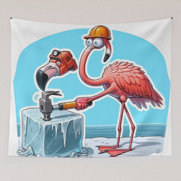 Aperçu de l'œuvre Fiasco de la construction de Flamingo créée et vendue par bandjdesigns.