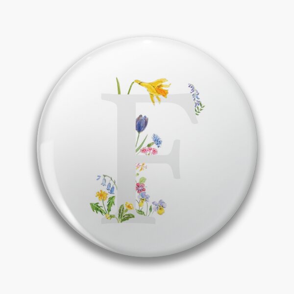 Artikelvorschau, botanisches Monogramm-Alphabet f Wildblumen handgemalt entworfen und verkauft von SelenePaintings .