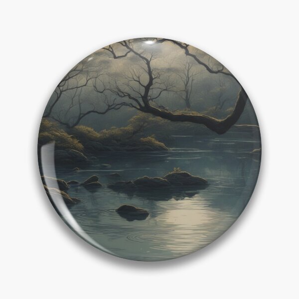 Item preview, Moonlit Reflections: Detailed Victoria Forest Water Scene - Ultra High Quality Vector Bookmark designed and sold by RedArtG09.