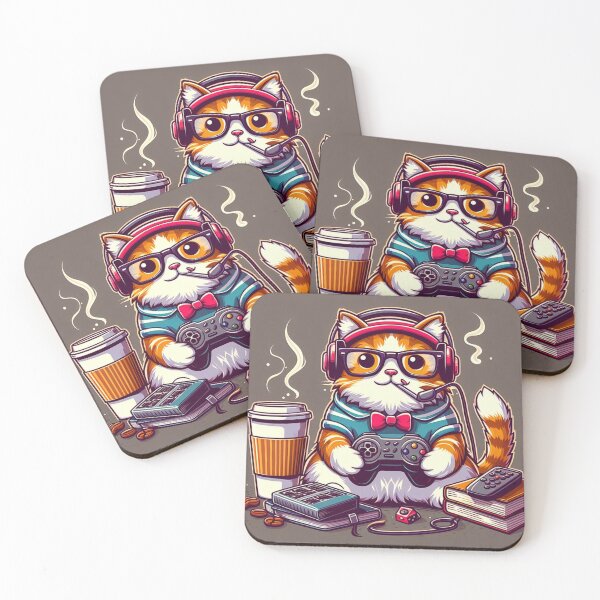 Item preview, nerd cat designed and sold by Greydate.