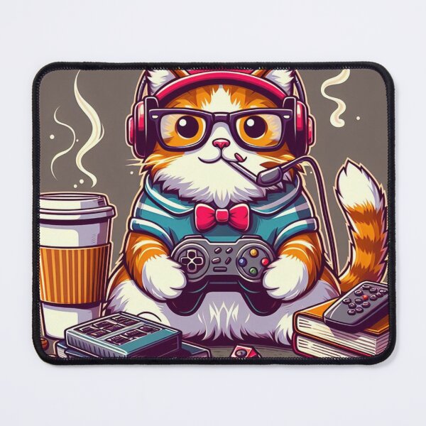Item preview, nerd cat designed and sold by Greydate.
