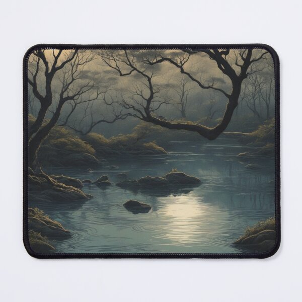 Item preview, Moonlit Reflections: Detailed Victoria Forest Water Scene - Ultra High Quality Vector Bookmark designed and sold by RedArtG09.