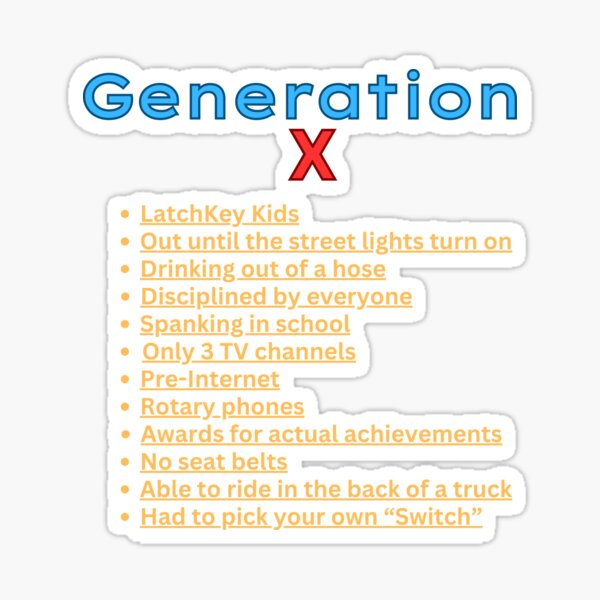 Item preview, Generation X Life List 1 designed and sold by Joecool68.
