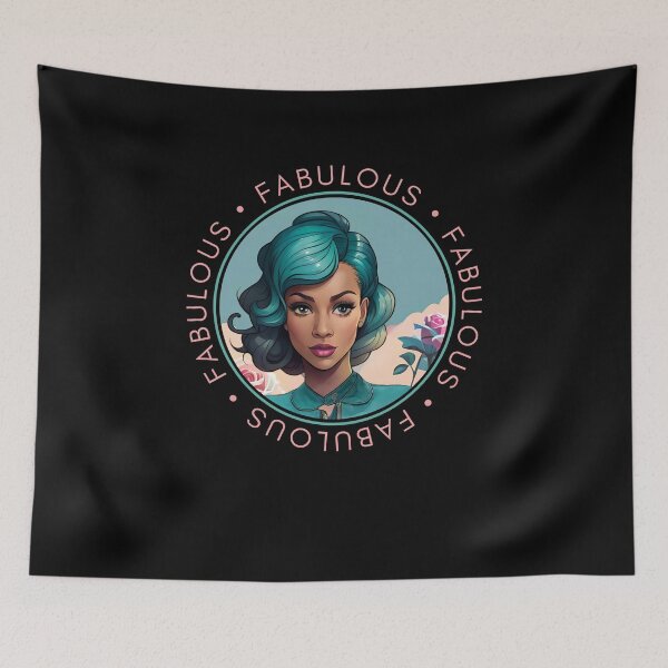 Item preview, Fabulous Woman Retro Pink Glamourous Insignia Circle Emblem designed and sold by Melan Designs.