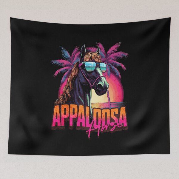 Item preview, Retro Wave Appaloosa Horse Miami designed and sold by RedDesignSyc.