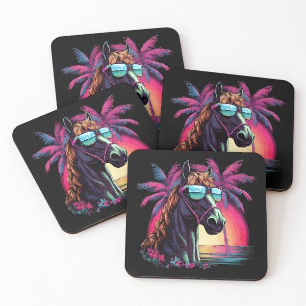 Item preview, Retro Wave Appaloosa Horse Good Vibes designed and sold by RedDesignSyc.