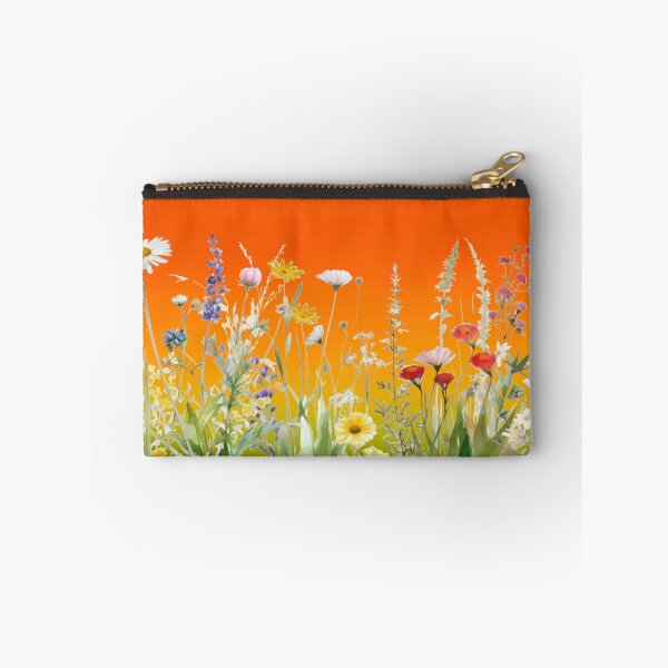 Item preview, Summerbreeze and wild flowers on vibrant sky designed and sold by coloryourwings.