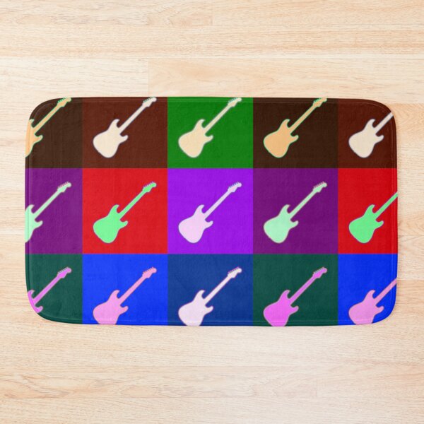 Item preview, Darker Strat Style Electric Guitar Warhol Inspired Artwork designed and sold by kakarikihill.