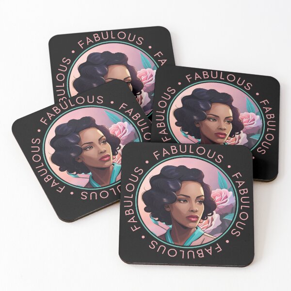 Item preview, Glam Woman Ebony Pink Fabulous Motivation Pink Roses  designed and sold by Melan Designs.