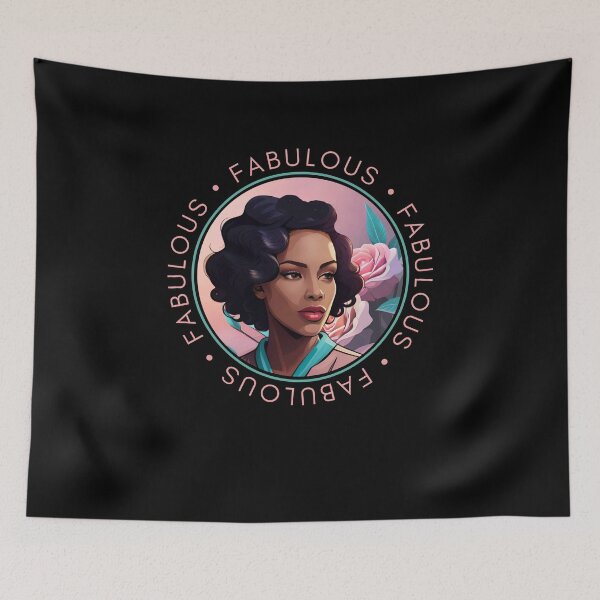 Item preview, Glam Woman Ebony Pink Fabulous Motivation Pink Roses  designed and sold by Melan Designs.