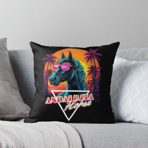 Item preview, Retro Wave Andalusia Horse Vibes designed and sold by RedDesignSyc.